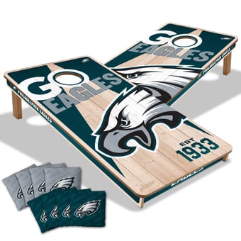 IDNA Philadelphia Eagles 2' x 4' Cornhole Game with Bags