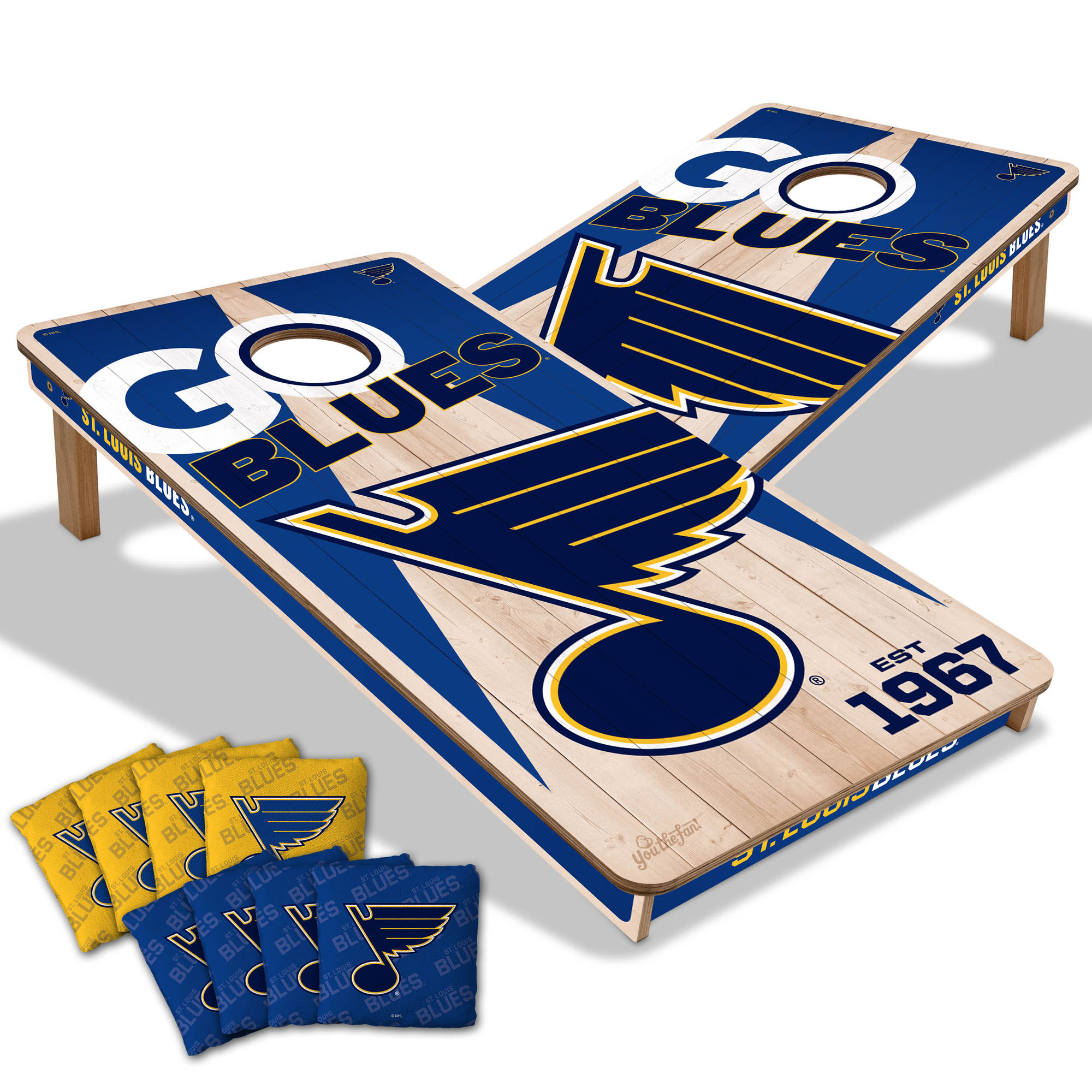 IDNA St. Louis Blues 2' x 4' Cornhole Game with Bags