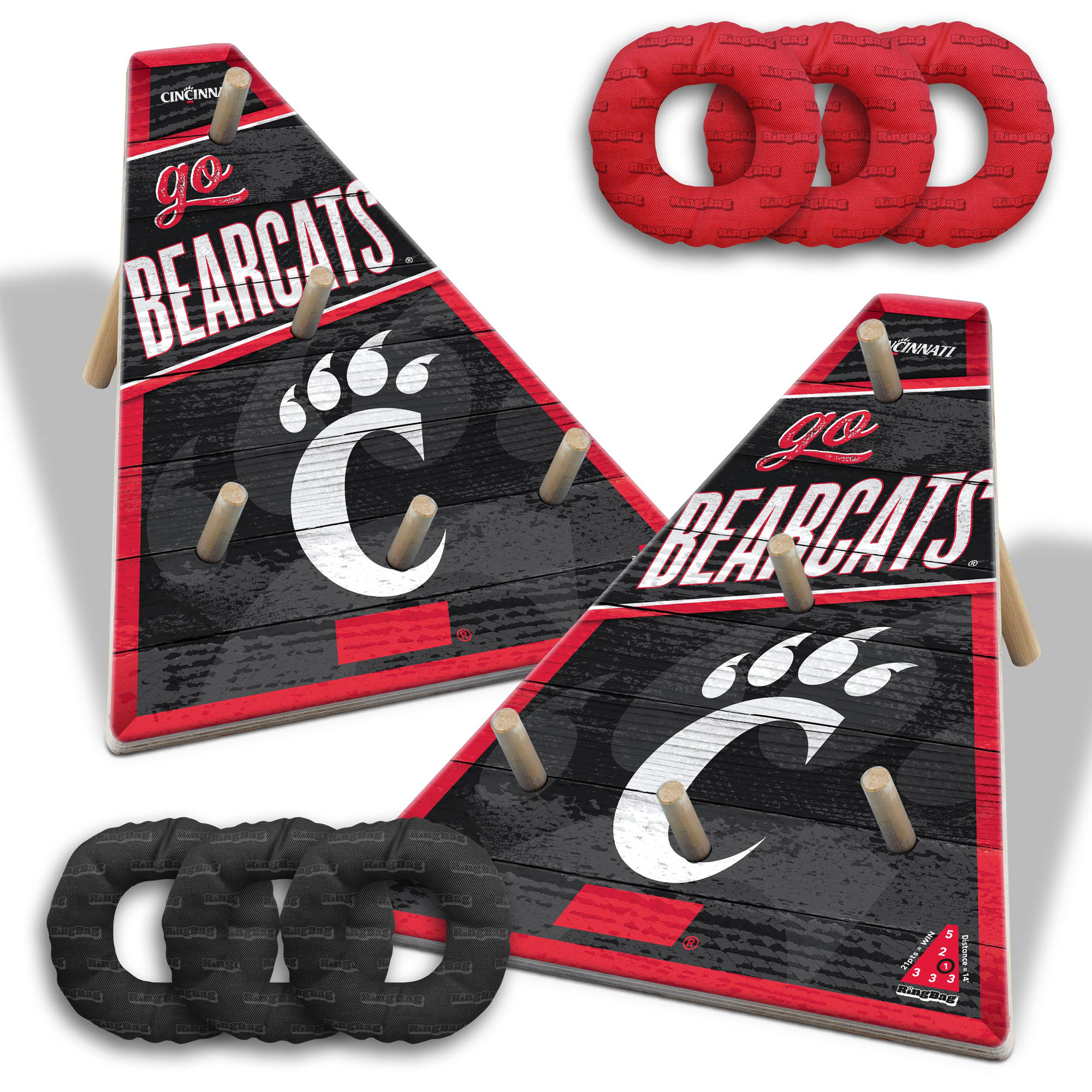 Fanpoint Cincinnati Bearcats 20" x 23" Ring Bag Game