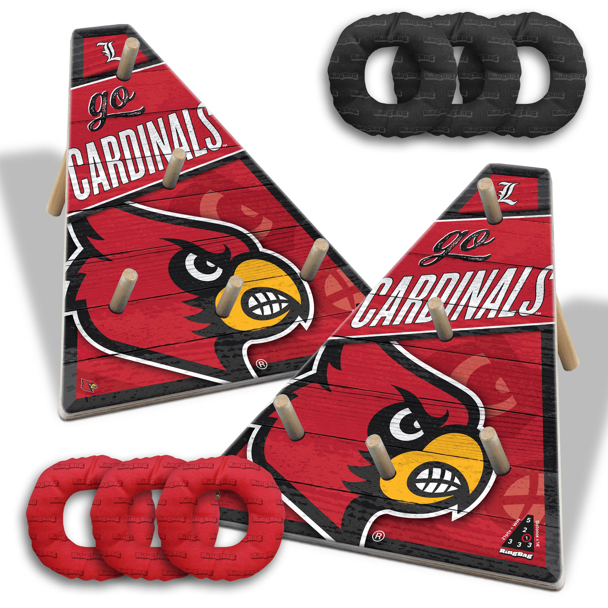Fanpoint Louisville Cardinals 20" x 23" Ring Bag Game