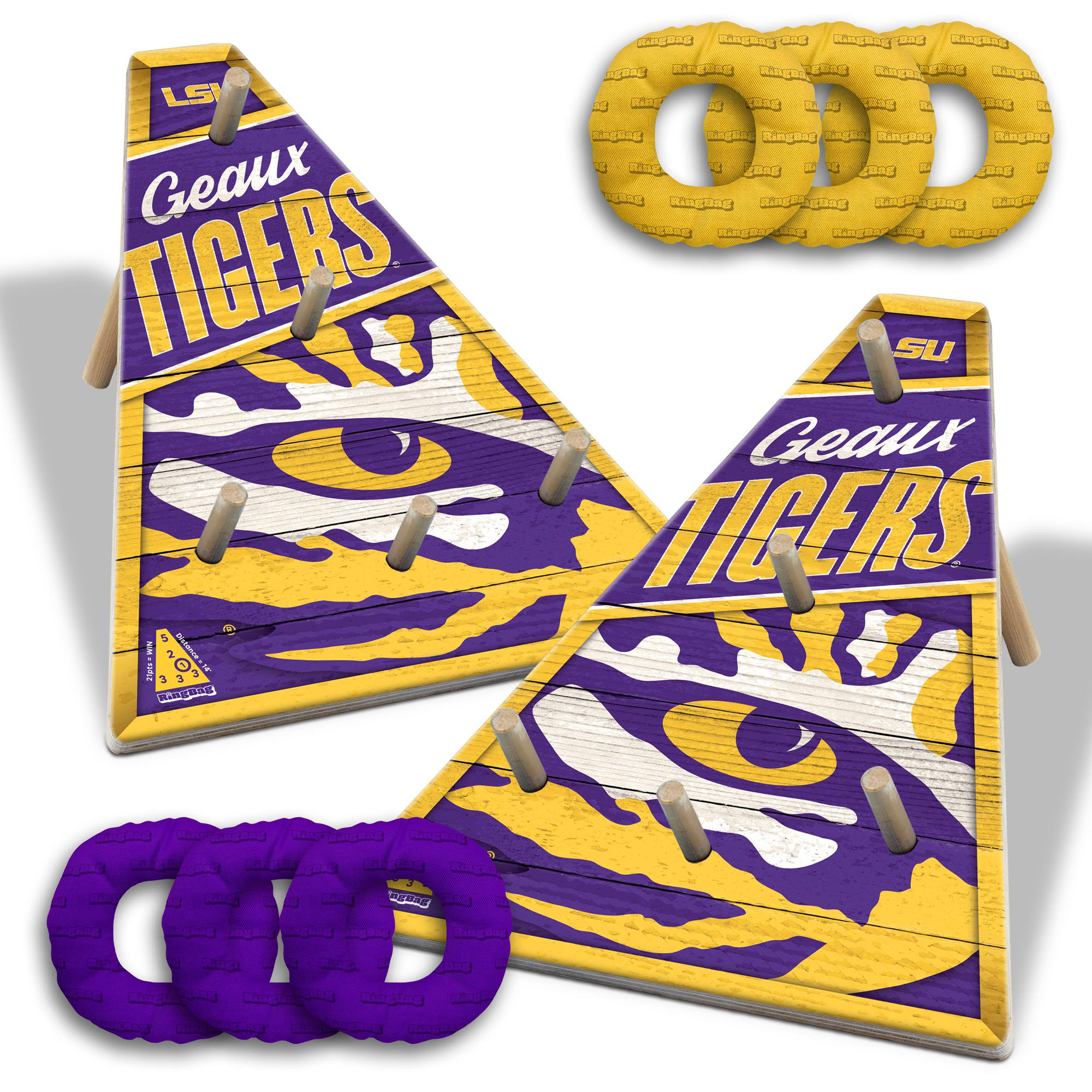 Fanpoint LSU Tigers 20" x 23" Ring Bag Game