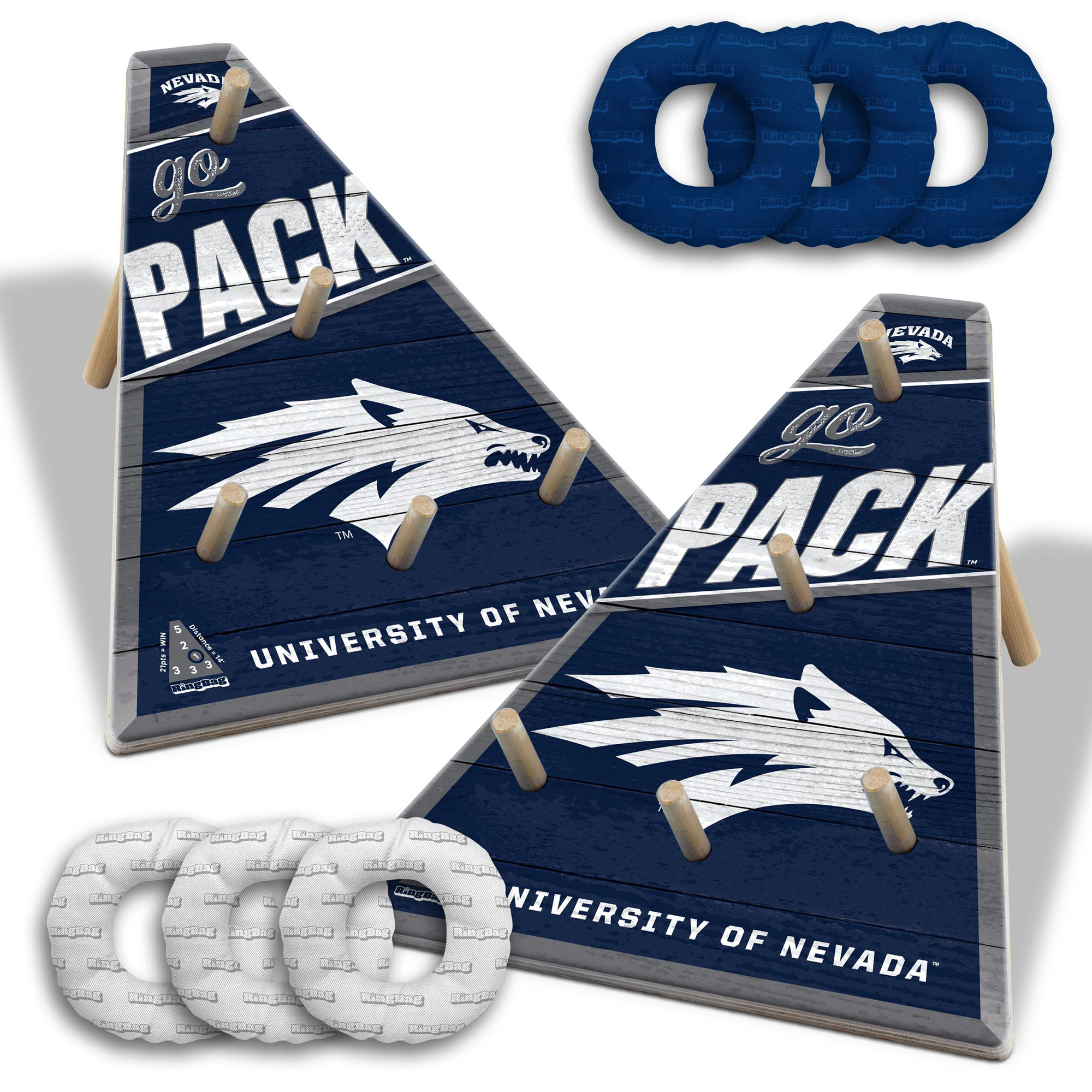 Fanpoint Nevada Wolf Pack 20" x 23" Ring Bag Game