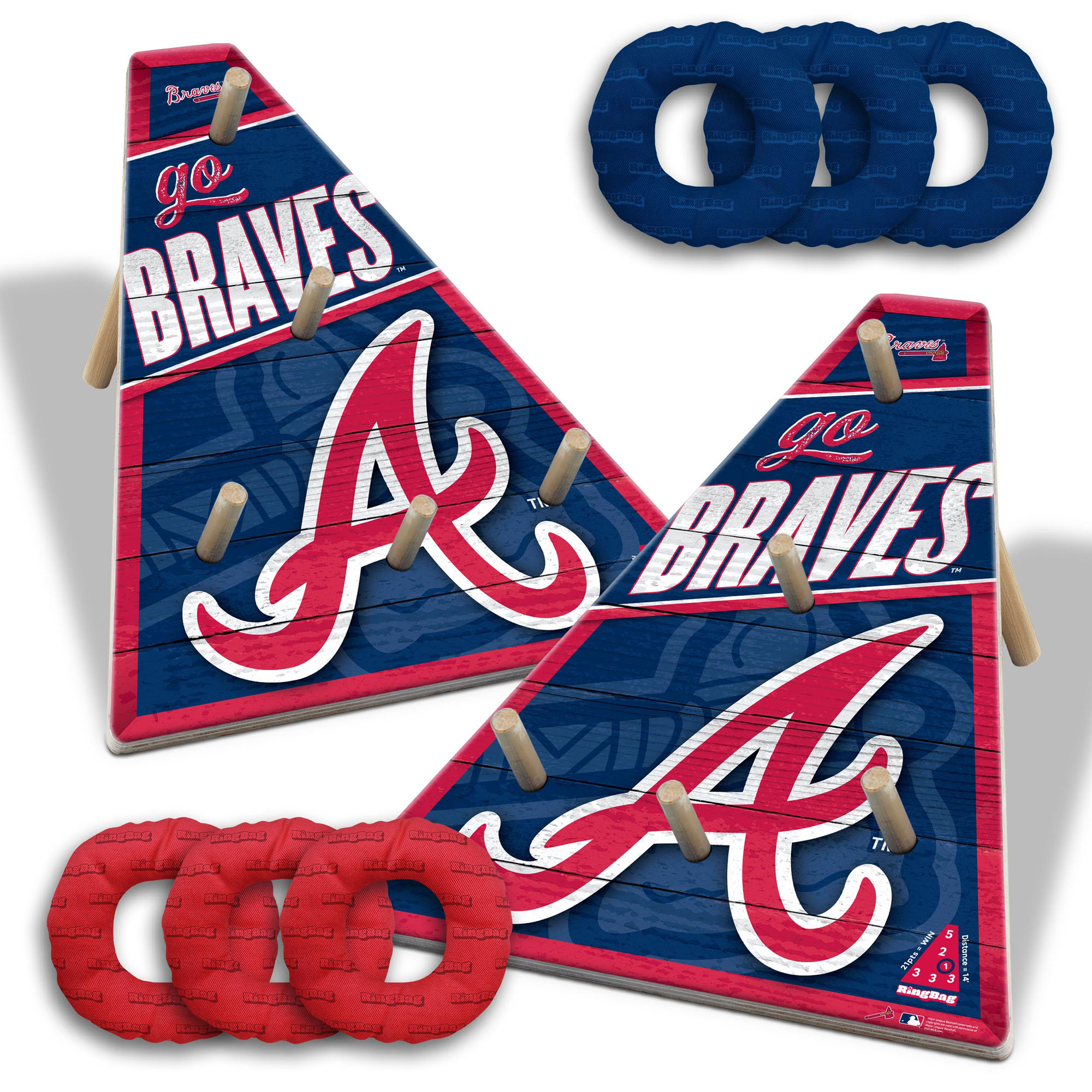 Fanpoint Atlanta Braves 20" x 23" Ring Bag Game