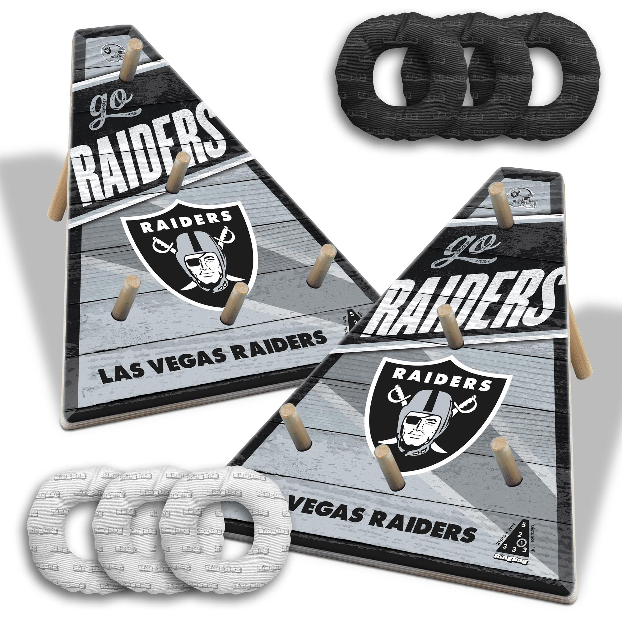 Fanpoint Las Vegas Raiders 20" x 23" Ring Bag Game