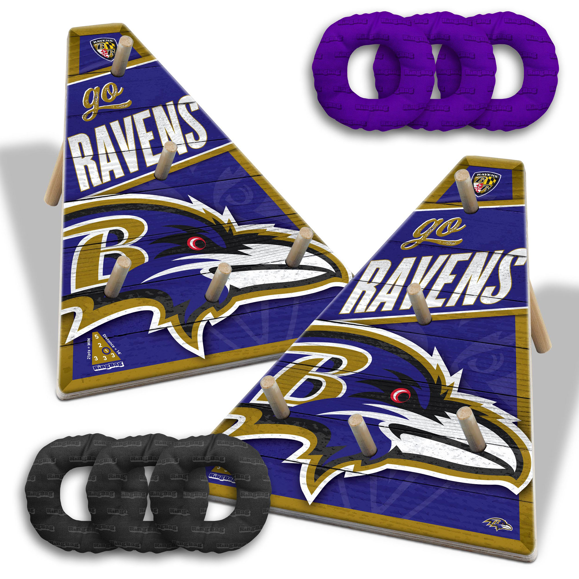Fanpoint Baltimore Ravens 20" x 23" Ring Bag Game