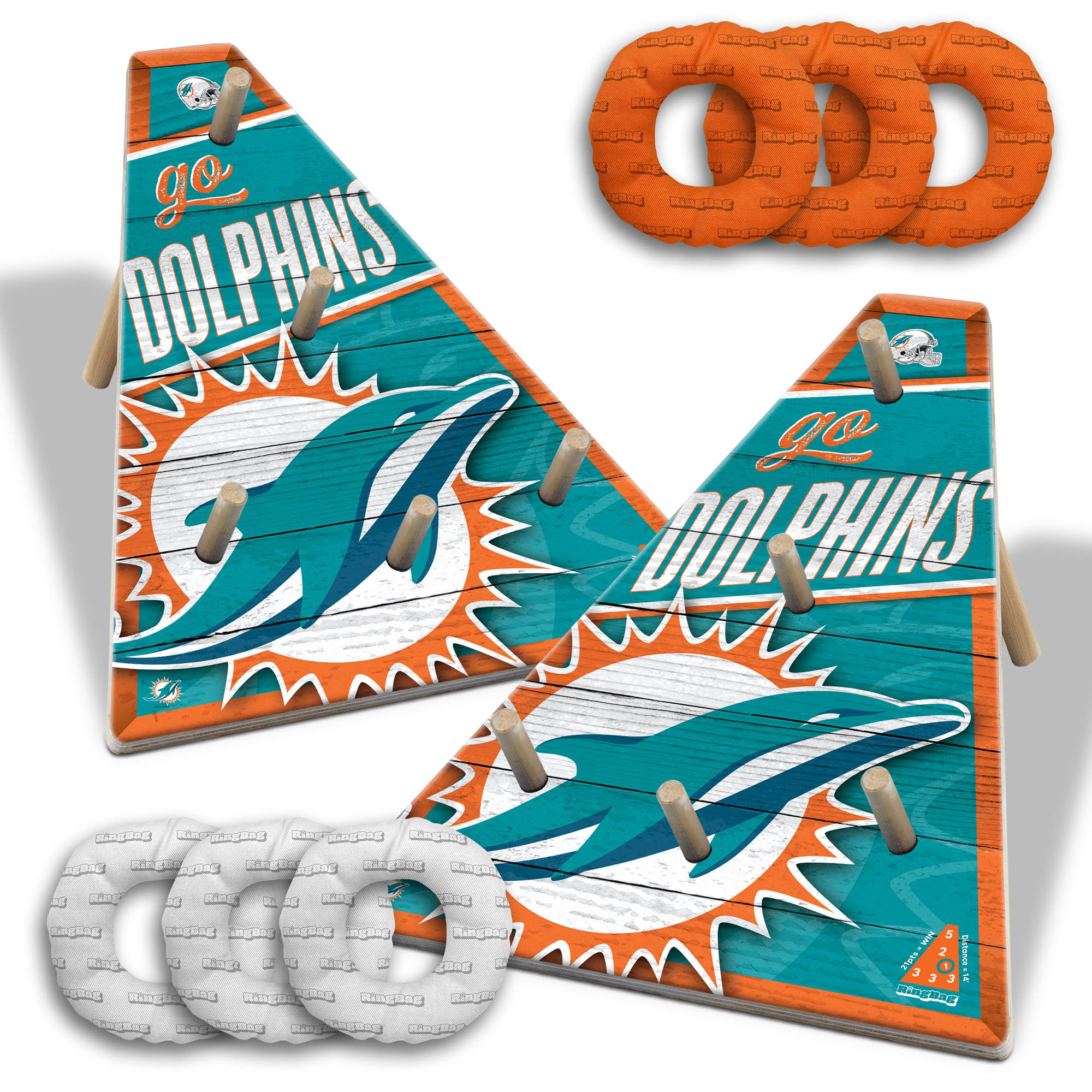 Fanpoint Miami Dolphins 20" x 23" Ring Bag Game