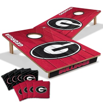 Fanpoint Georgia Bulldogs 2' x 3' Cornhole Game with Bags