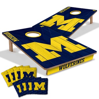 IDNA Michigan Wolverines 2' x 3' Cornhole Game with Bags