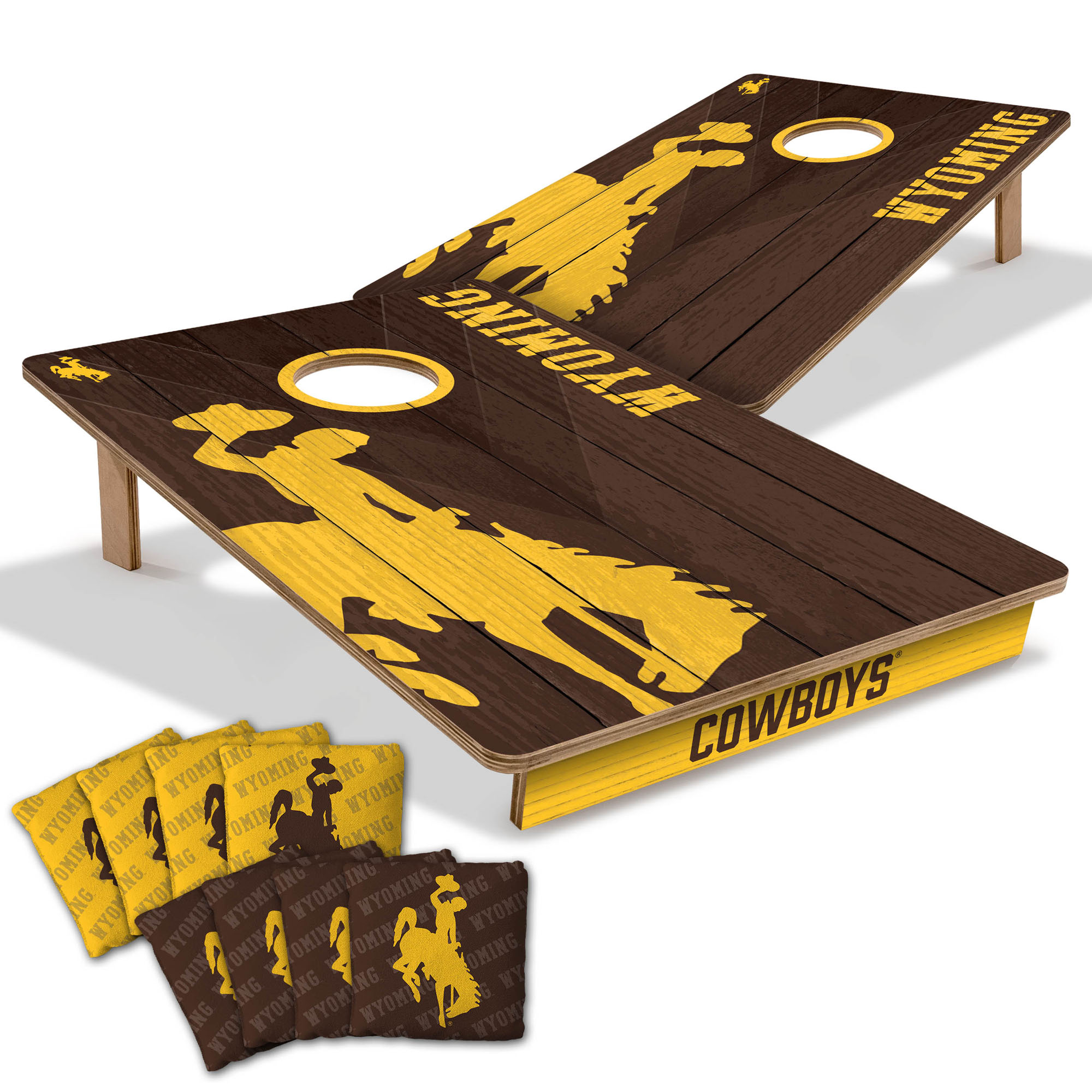 Fanpoint Wyoming Cowboys 2' x 3' Cornhole Game with Bags