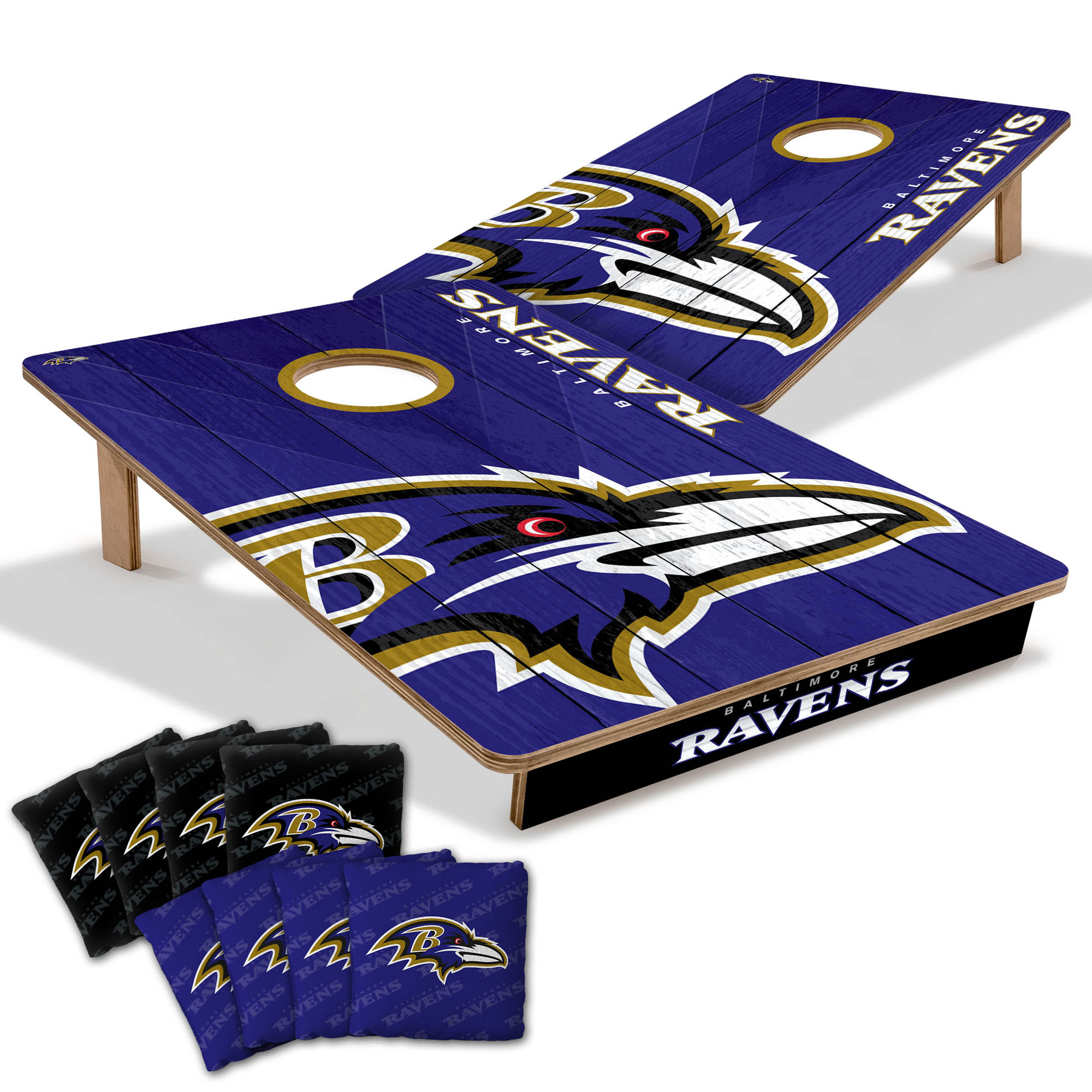 Fanpoint Baltimore Ravens 2' x 3' Cornhole Game with Bags