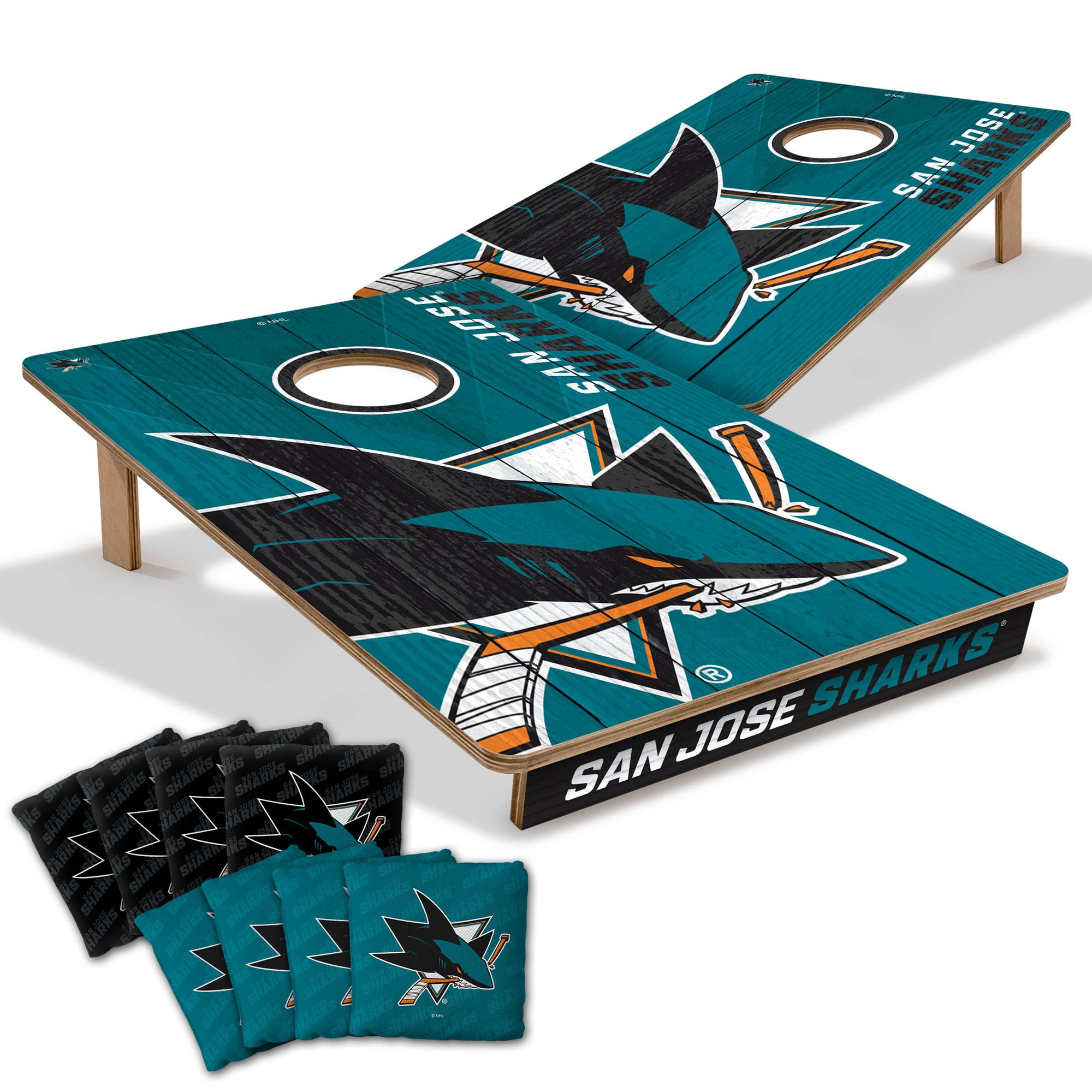IDNA San Jose Sharks 2' x 3' Cornhole Game with Bags