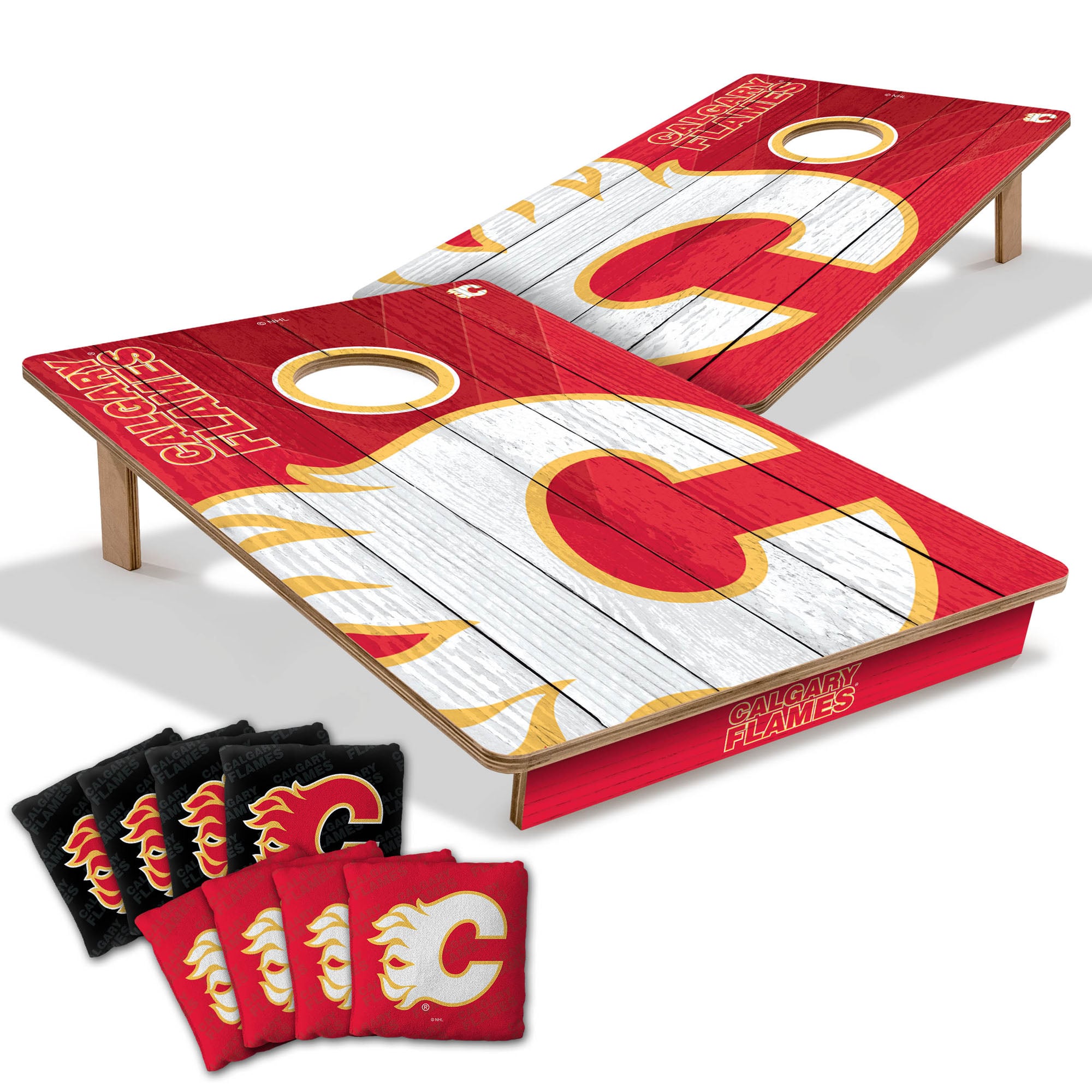 IDNA Calgary Flames 2' x 3' Cornhole Game with Bags