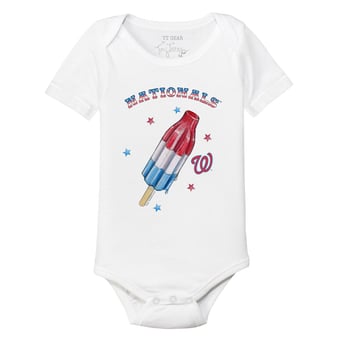 Infant Tiny Turnip White Washington Nationals Rocket Pop Bodysuit