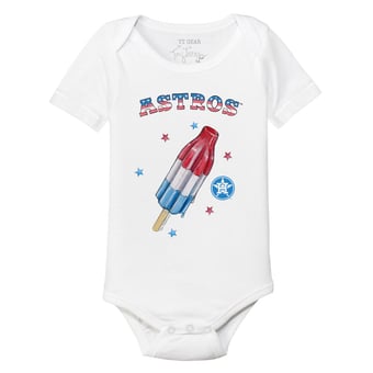 Infant Tiny Turnip White Houston Astros Rocket Pop Bodysuit