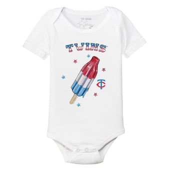 Infant Tiny Turnip White Minnesota Twins Rocket Pop Bodysuit