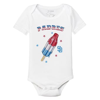 Infant Tiny Turnip White San Diego Padres Rocket Pop Bodysuit