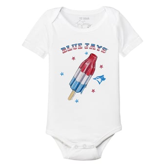 Infant Tiny Turnip White Toronto Blue Jays Rocket Pop Bodysuit