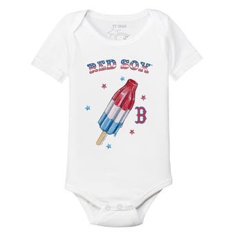 Infant Tiny Turnip White Boston Red Sox Rocket Pop Bodysuit