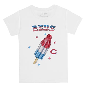 Infant Tiny Turnip White Cincinnati Reds Rocket Pop T-Shirt