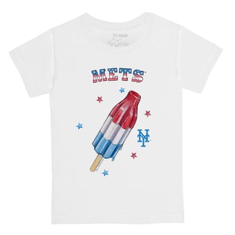 Toddler Tiny Turnip White New York Mets Rocket Pop T-Shirt