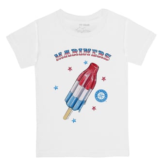 Youth Tiny Turnip White Seattle Mariners Rocket Pop T-Shirt