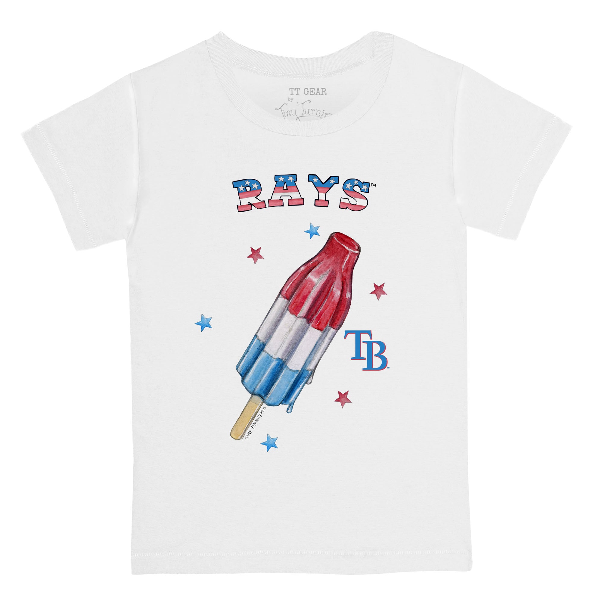 Youth Tiny Turnip White Tampa Bay Rays Rocket Pop T-Shirt