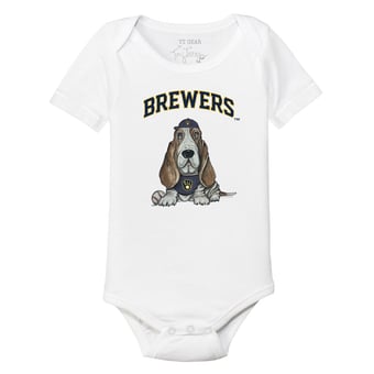 Infant Tiny Turnip White Milwaukee Brewers Puddy Bodysuit