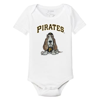 Infant Tiny Turnip White Pittsburgh Pirates Puddy Bodysuit