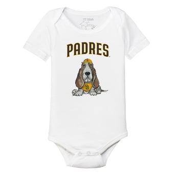 Infant Tiny Turnip White San Diego Padres Puddy Bodysuit