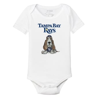 Infant Tiny Turnip White Tampa Bay Rays Puddy Bodysuit