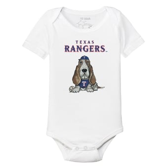 Infant Tiny Turnip White Texas Rangers Puddy Bodysuit