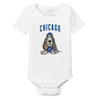Infant Tiny Turnip White Chicago Cubs Puddy Bodysuit