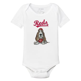 Infant Tiny Turnip White Cincinnati Reds Puddy Bodysuit