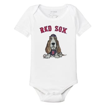 Infant Tiny Turnip White Boston Red Sox Puddy Bodysuit