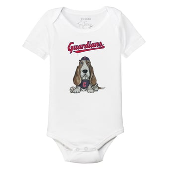 Infant Tiny Turnip White Cleveland Guardians Puddy Bodysuit