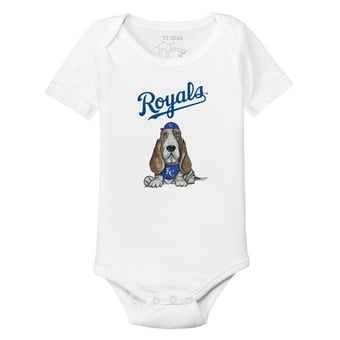 Infant Tiny Turnip White Kansas City Royals Puddy Bodysuit