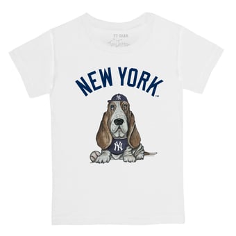 Toddler Tiny Turnip White New York Yankees Puddy T-Shirt