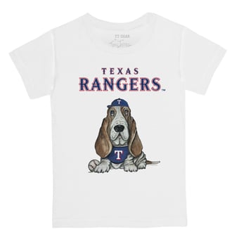 Toddler Tiny Turnip White Texas Rangers Puddy T-Shirt