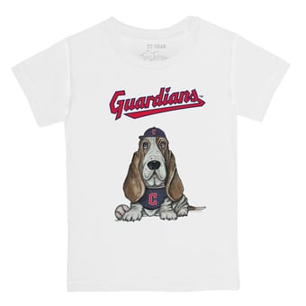 Toddler Tiny Turnip White Cleveland Guardians Puddy T-Shirt