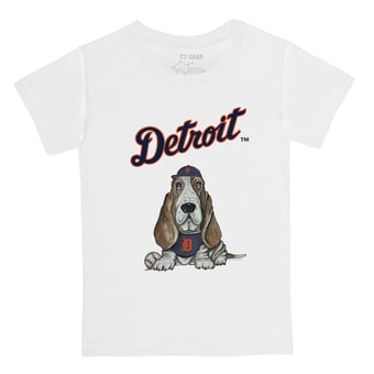 Toddler Tiny Turnip White Detroit Tigers Puddy T-Shirt