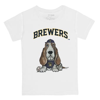 Youth Tiny Turnip White Milwaukee Brewers Puddy T-Shirt