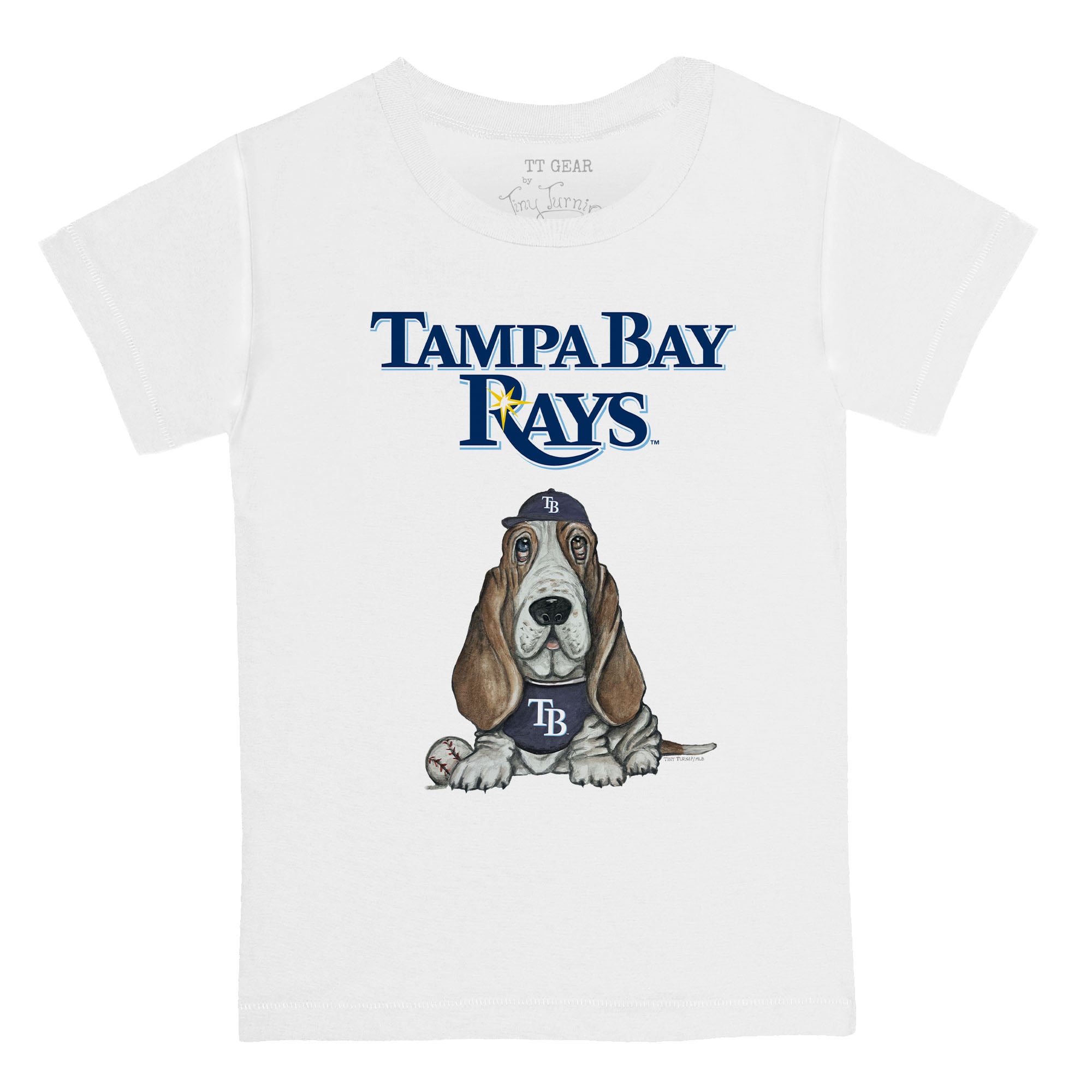 Youth Tiny Turnip White Tampa Bay Rays Puddy T-Shirt