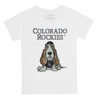 Youth Tiny Turnip White Colorado Rockies Puddy T-Shirt