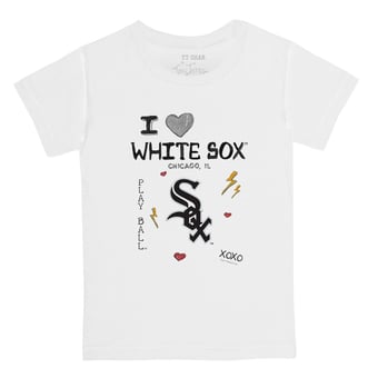 Youth Tiny Turnip White Chicago White Sox I Heart T-Shirt