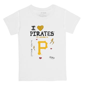 Youth Tiny Turnip White Pittsburgh Pirates I Heart T-Shirt