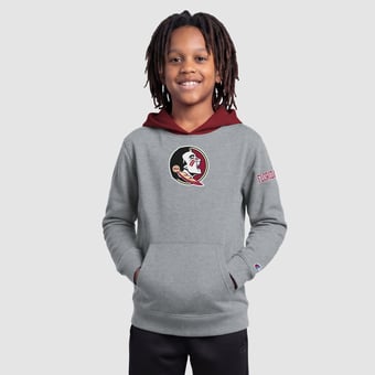 Youth Champion  Heather Gray Florida State Seminoles Fleece Hoodie