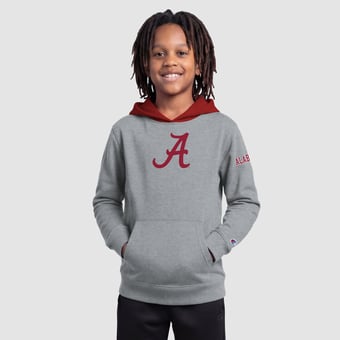 Youth Champion  Heather Gray Alabama Crimson Tide Fleece Hoodie