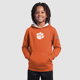 Youth Champion  Orange Clemson Tigers Fleece Hoodie