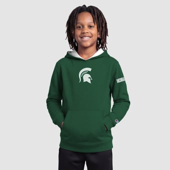 Youth Champion  Green Michigan State Spartans Fleece Hoodie