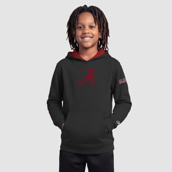 Youth Champion  Black Alabama Crimson Tide Fleece Hoodie